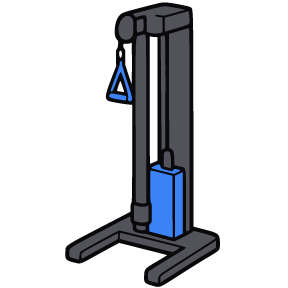 Line icon of cable pulley