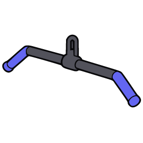 Line icon of lat bar