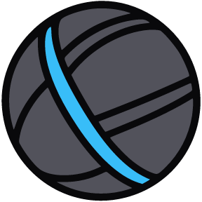 Line icon of medicine ball