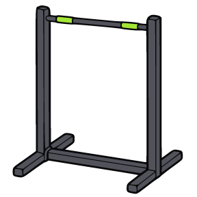 Line icon of pull up bar