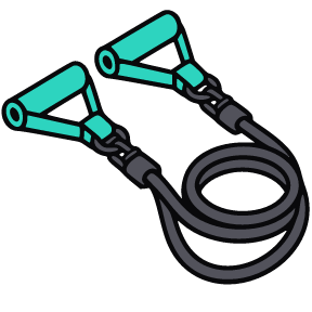 Line icon of resistance band